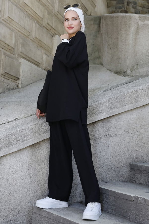 Tunik+Pantolon Siyah - 11204