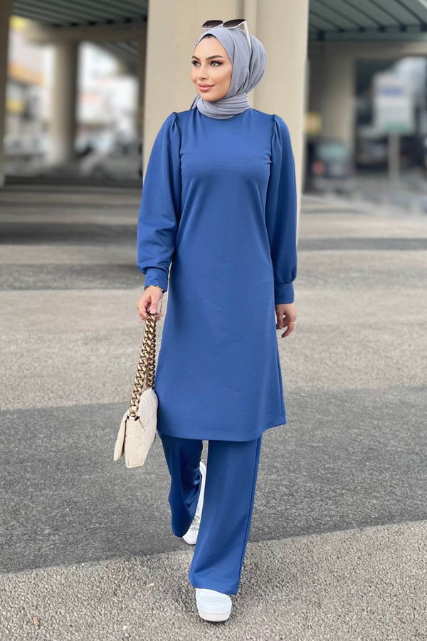 Tunik Pantolon Mavi - 11343