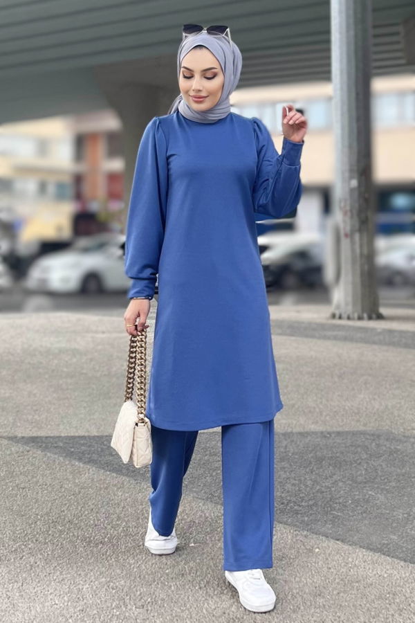 Tunik Pantolon Mavi - 11343