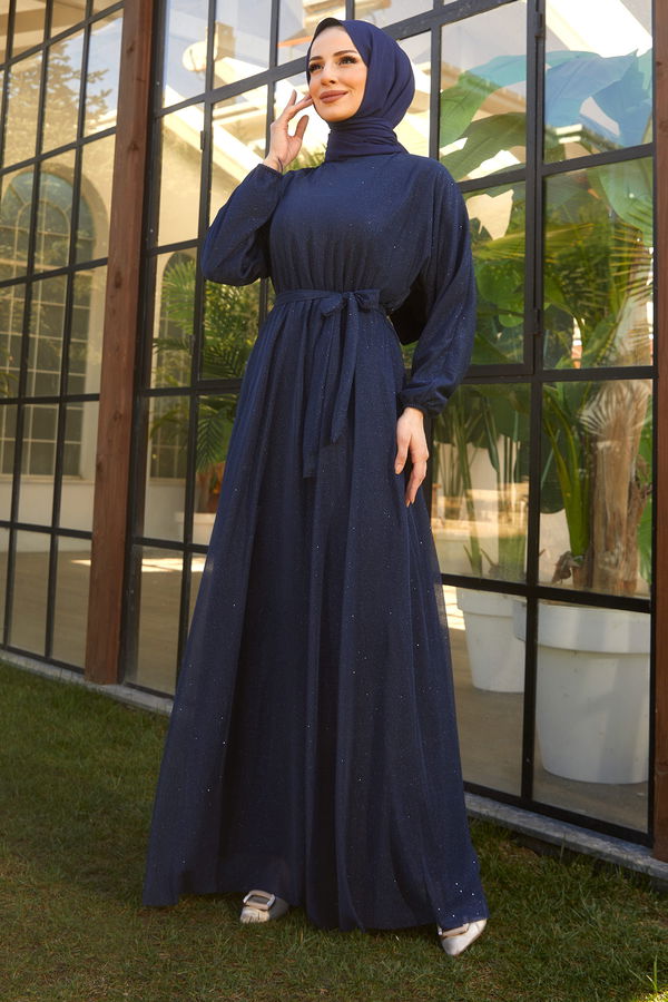 Abiye Lacivert - 11485