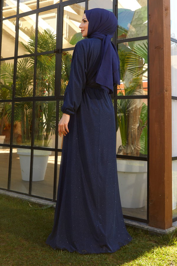 Abiye Lacivert - 11485