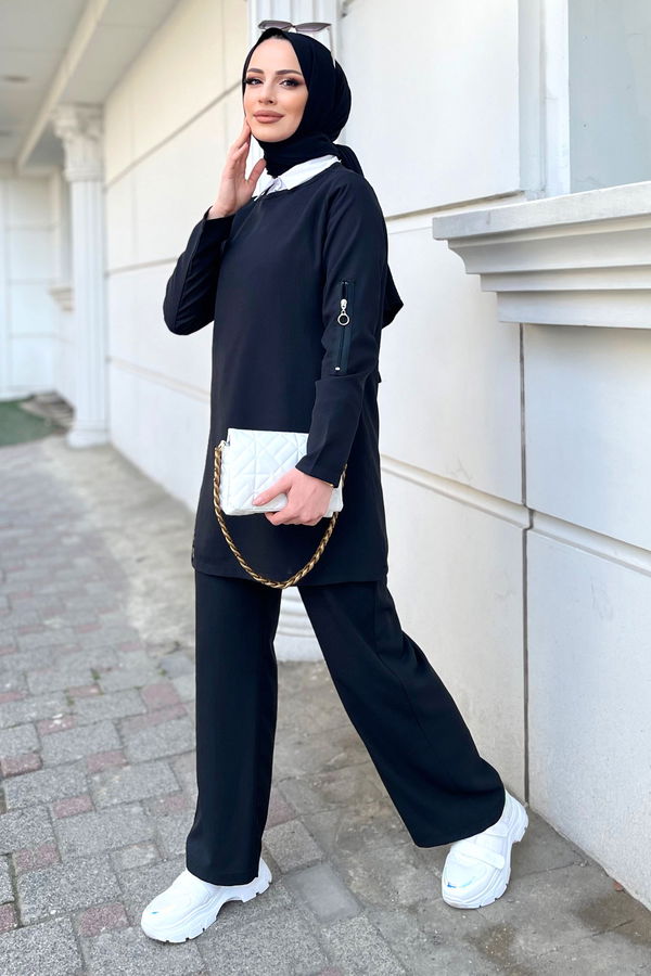 Tunik Pantolon Siyah - 11495 SİYAH