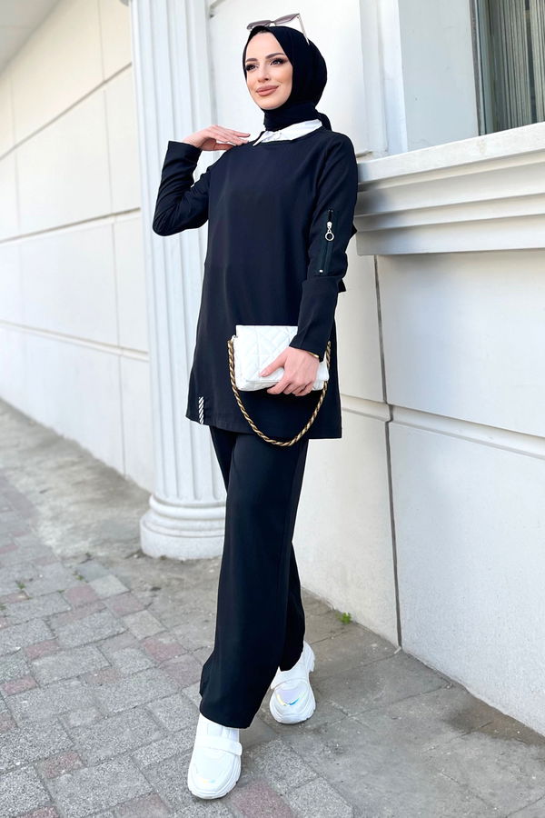 Tunik Pantolon Siyah - 11495 SİYAH