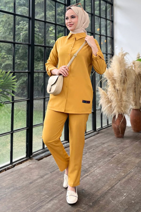 Tunik+Pantolon Sarı - 11498