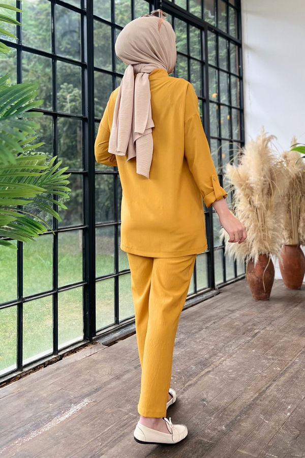Tunik+Pantolon Sarı - 11498