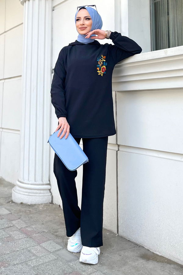 Tunik+Pantolon Siyah - 11503