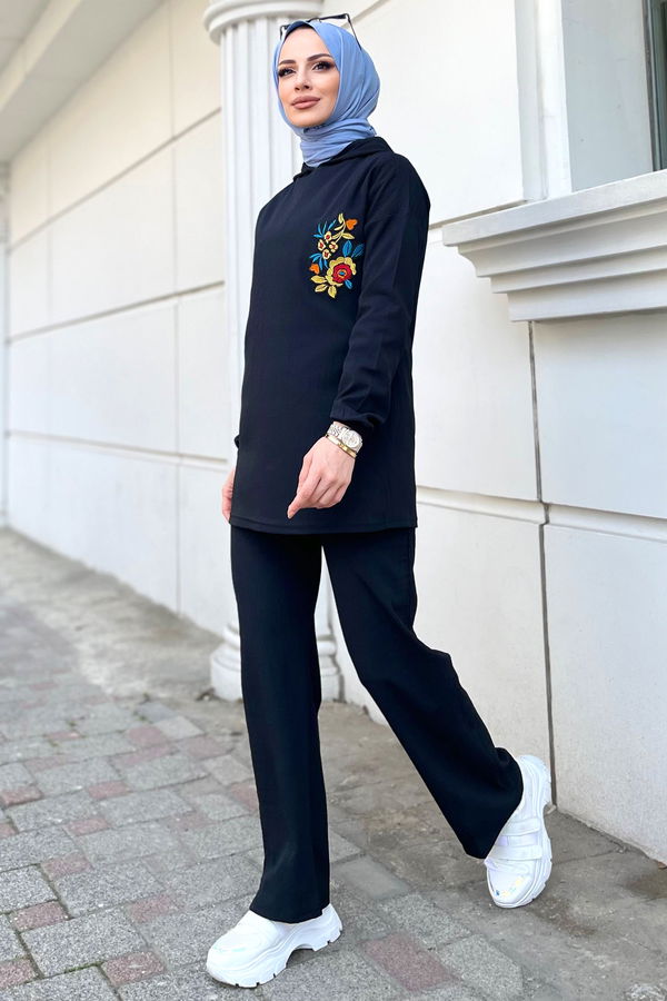 Tunik+Pantolon Siyah - 11503