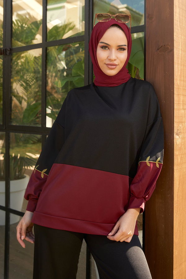 Tunik+Pantolon Bordo - 11525