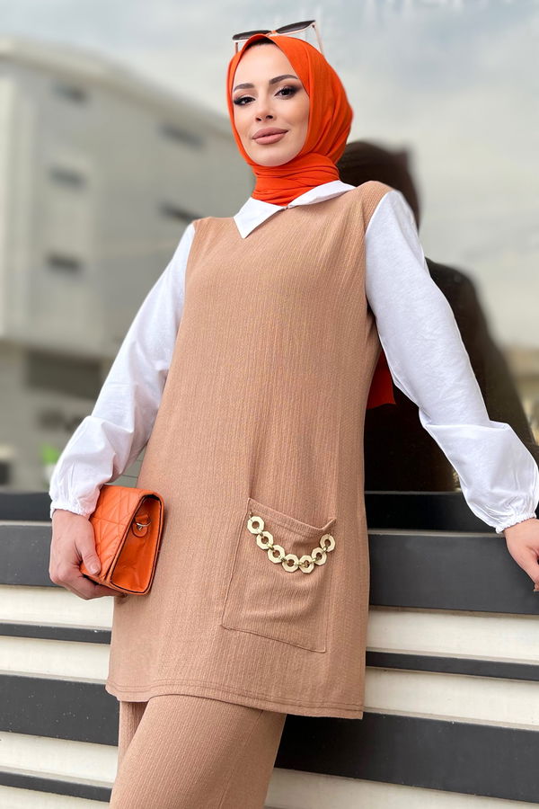 Tunik Pantolon Vizon - 11528