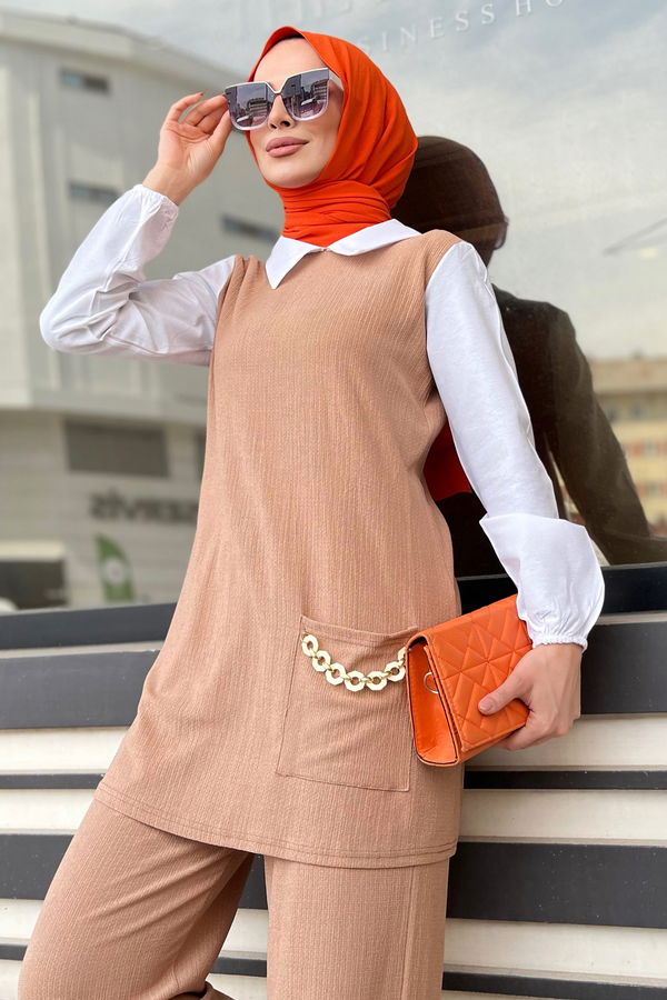 Tunik Pantolon Vizon - 11528