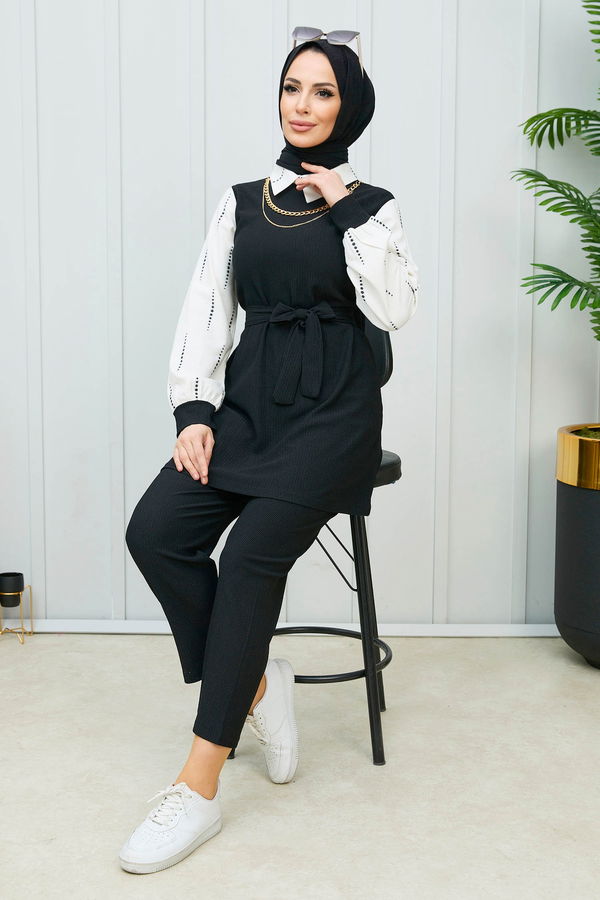 Tunik Pantolon Siyah - 21986 SİYAH