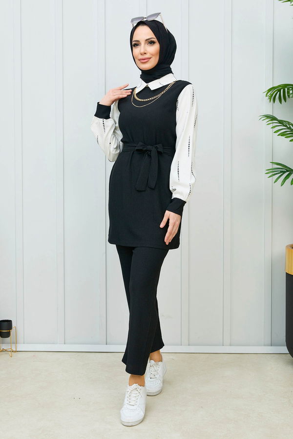 Tunik Pantolon Siyah - 21986 SİYAH