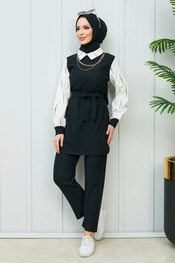 Tunik Pantolon Siyah - 21986 SİYAH