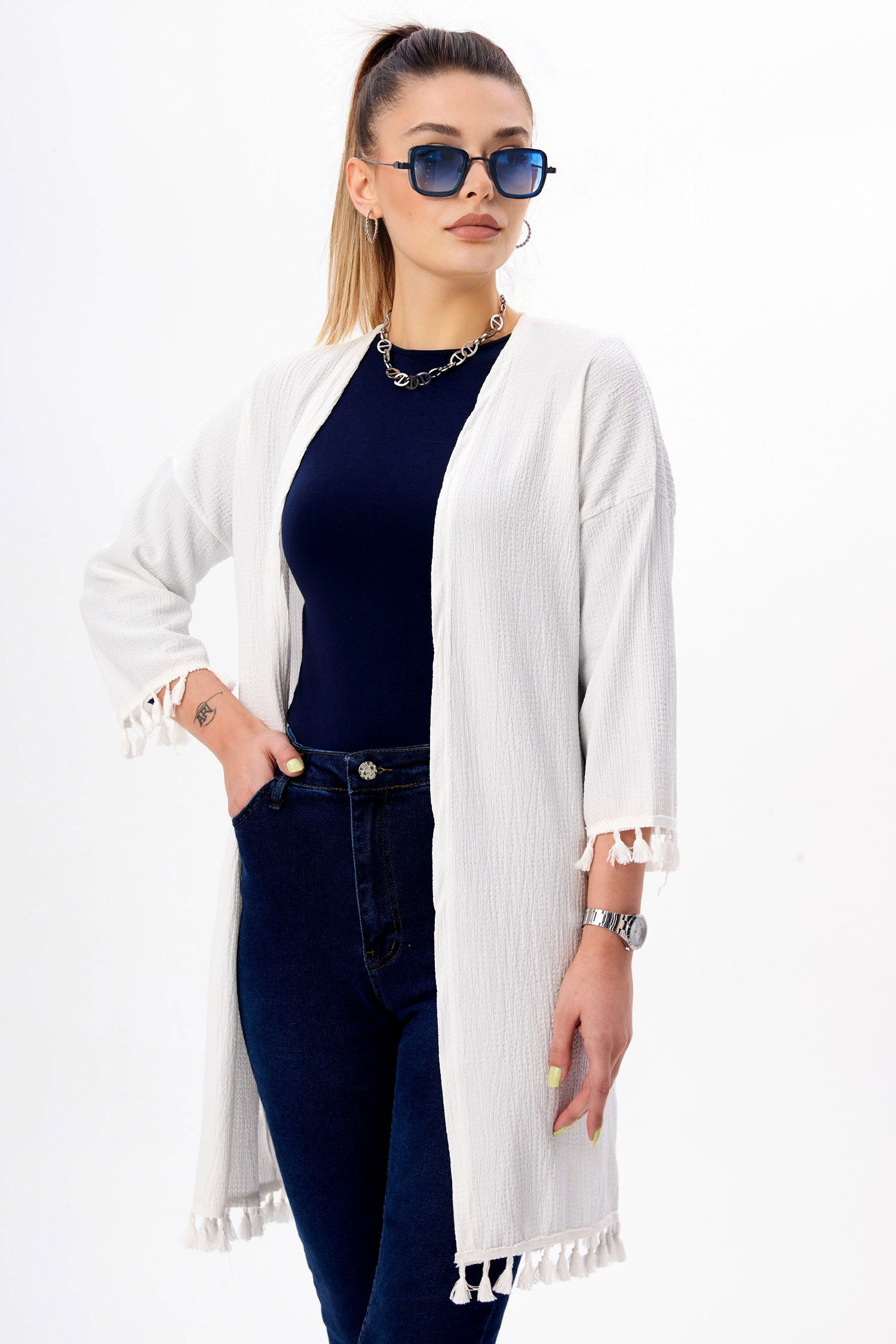 Kimono Beyaz - 22023 BEYAZ