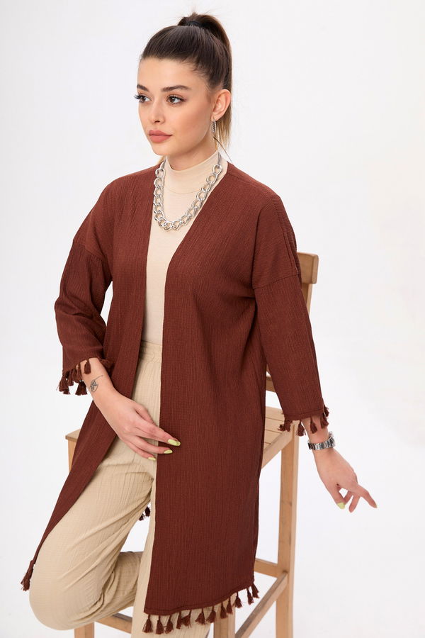Kimono Kahverengi - 22023 KAHVERENGİ