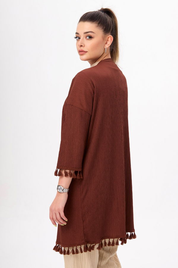 Kimono Kahverengi - 22023 KAHVERENGİ