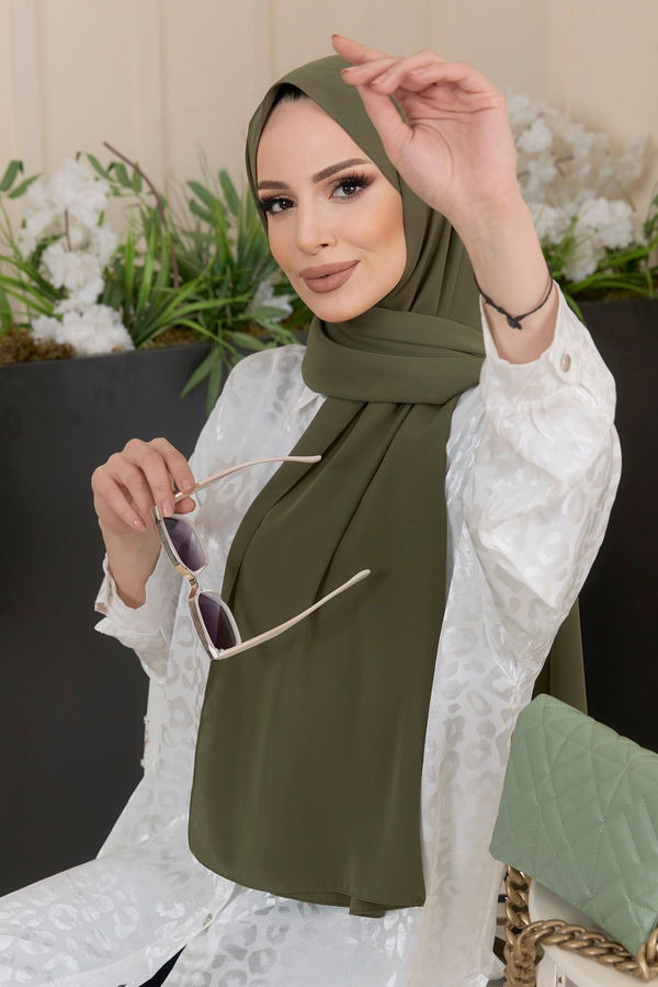 Medine İpeği Şal Haki - 22173