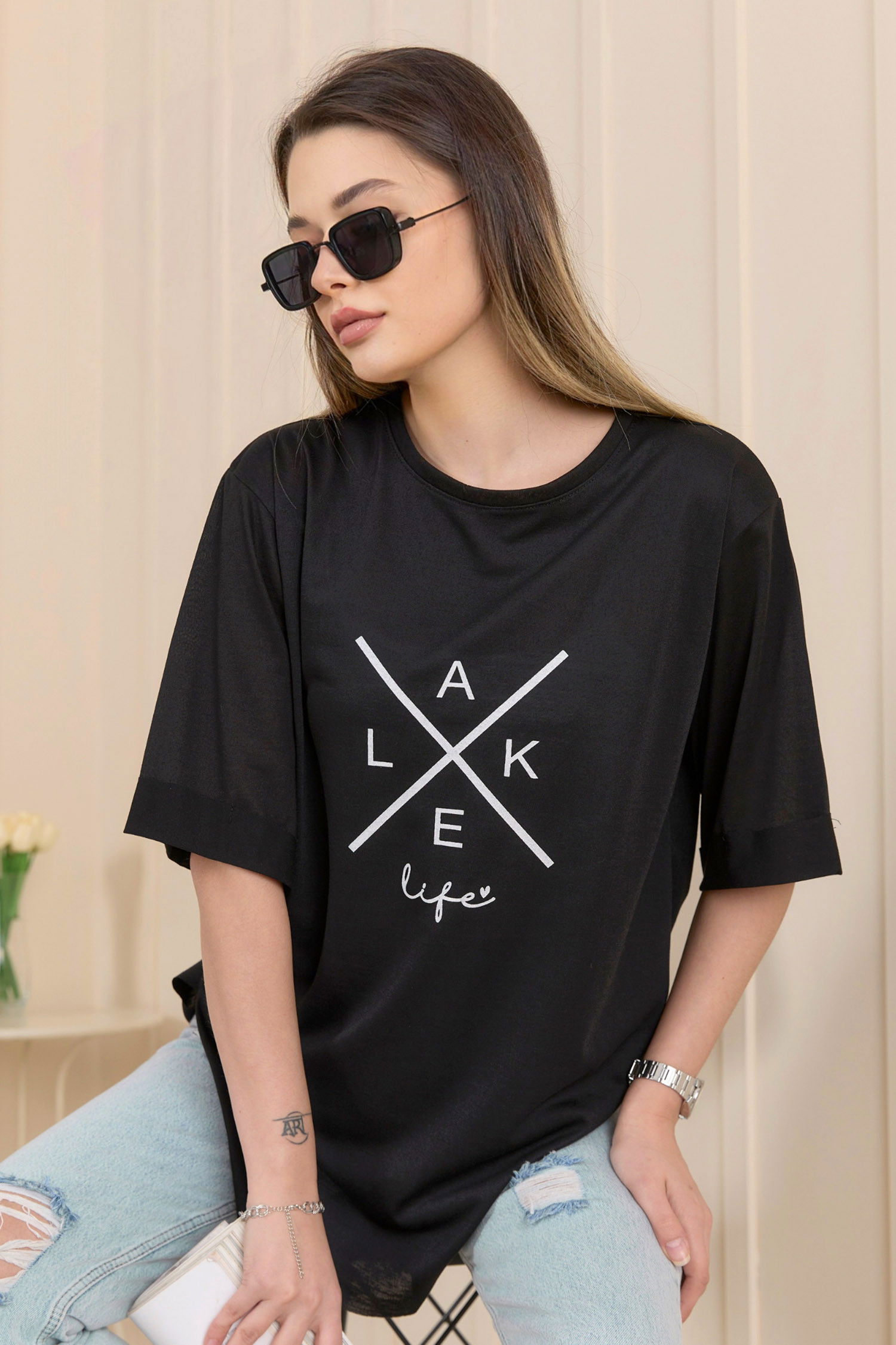 T-Shirt Siyah - 22248