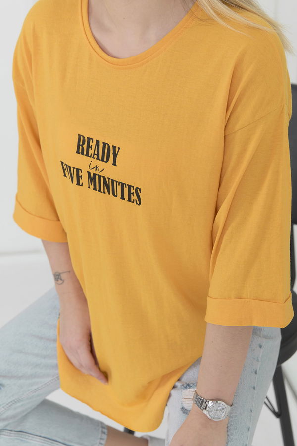 T-Shirt Sarı - 22271 Sarı