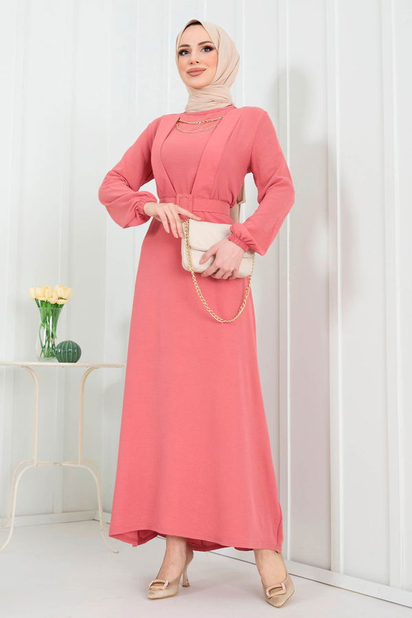 Elbise Pembe - 22292 PEMBE
