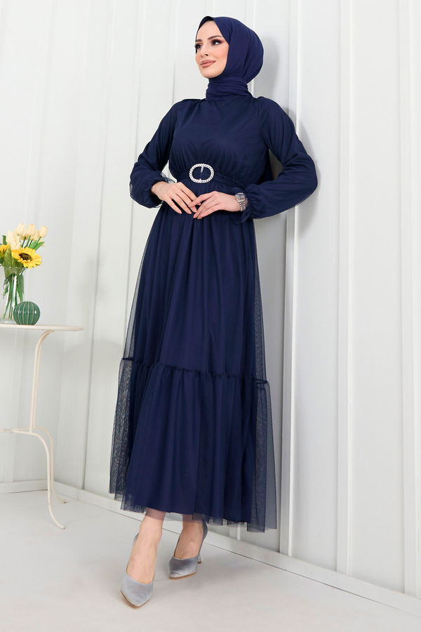 Abiye Lacivert - 22299 LACİVERT