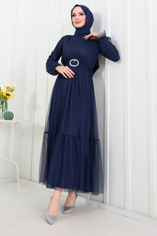 Abiye Lacivert - 22299 LACİVERT