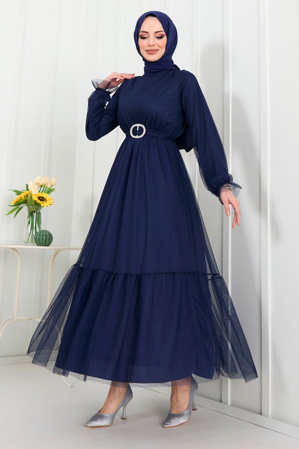 Abiye Lacivert - 22299 LACİVERT