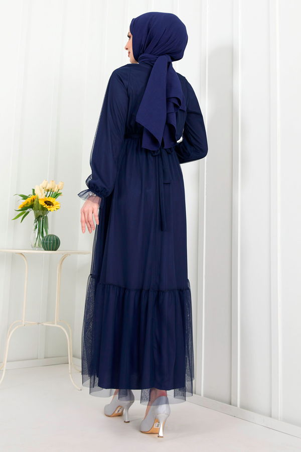 Abiye Lacivert - 22299 LACİVERT