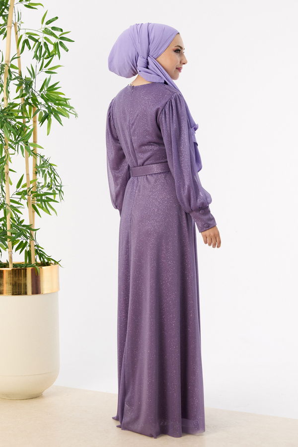 Abiye Elbise Lila - 11005