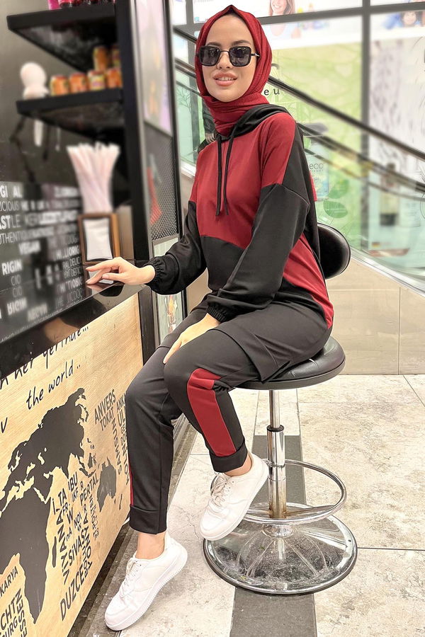 Tunik Pantolon Bordo - 11022