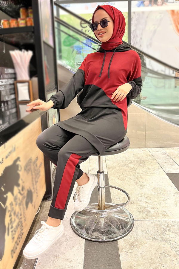 Tunik Pantolon Bordo - 11022