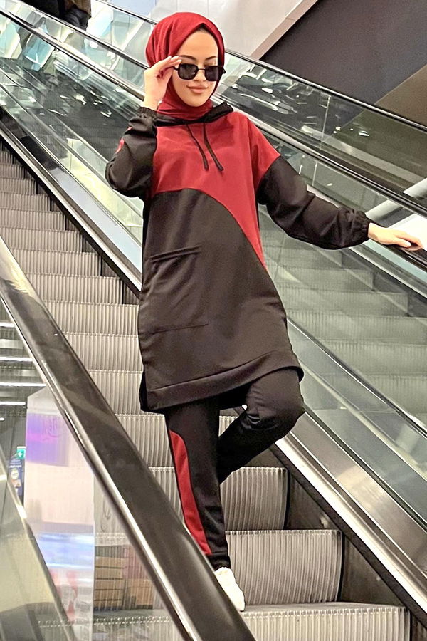 Tunik Pantolon Bordo - 11022