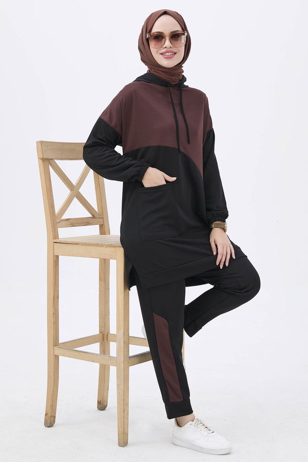 Tunik Pantolon Kahverengi - 11022