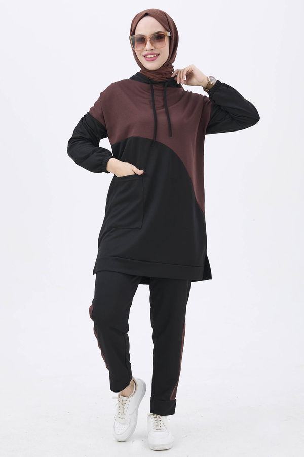 Tunik Pantolon Kahverengi - 11022