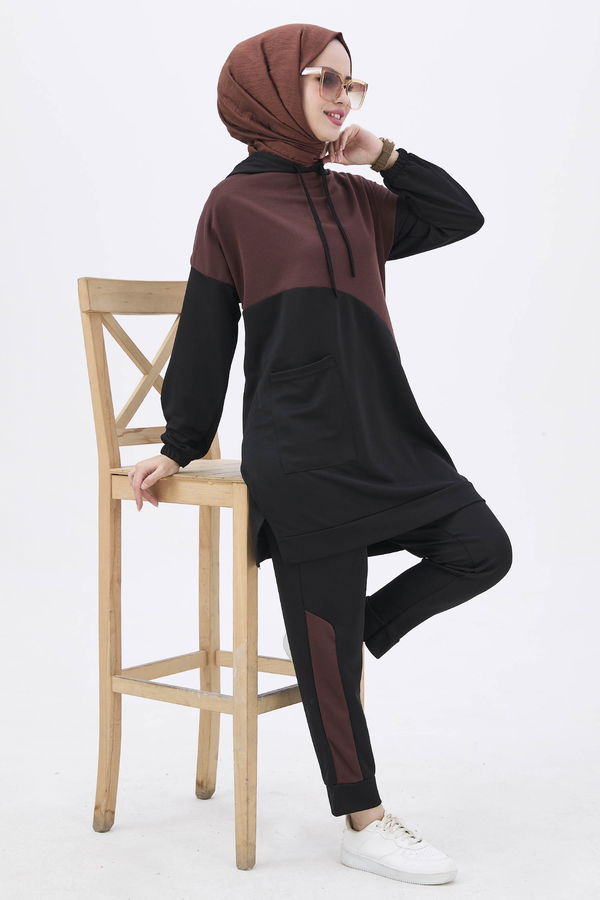 Tunik Pantolon Kahverengi - 11022
