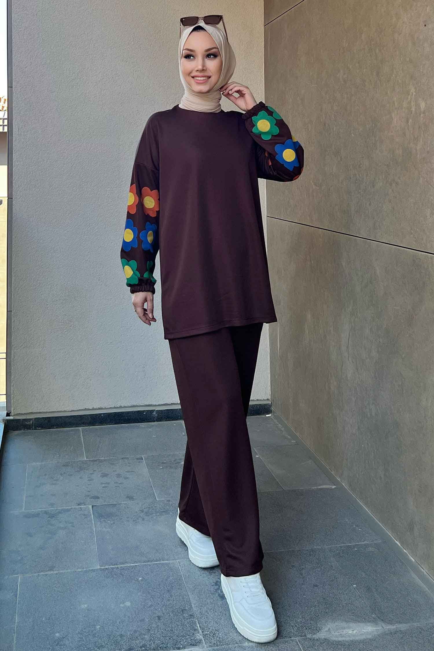 Tunik Pantolon Kahverengi - 11090