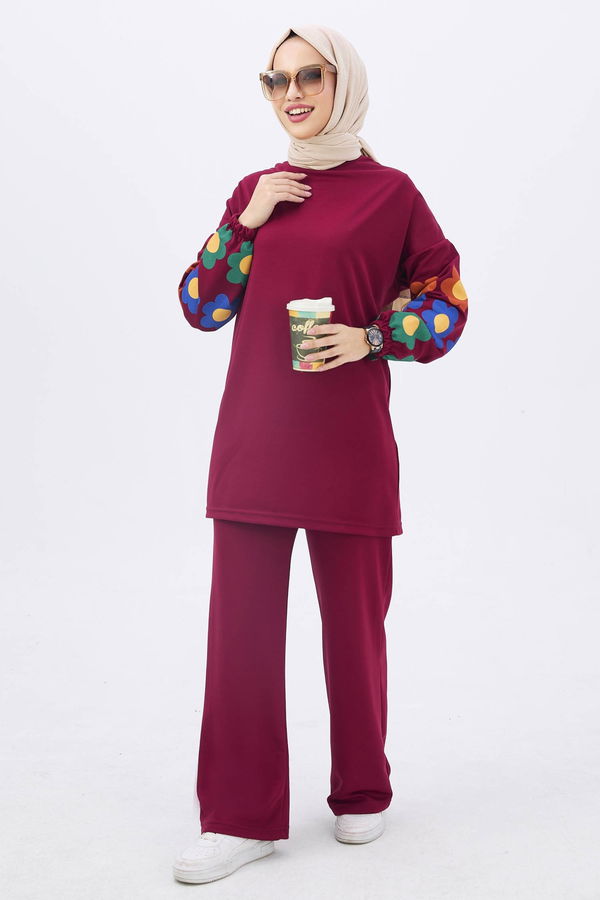Tunik Pantolon Bordo - 11090