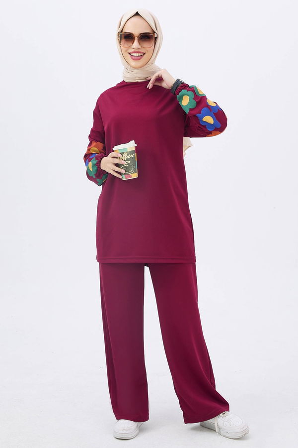Tunik Pantolon Bordo - 11090