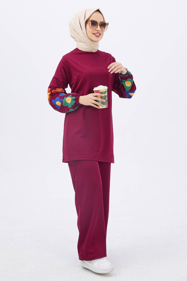 Tunik Pantolon Bordo - 11090