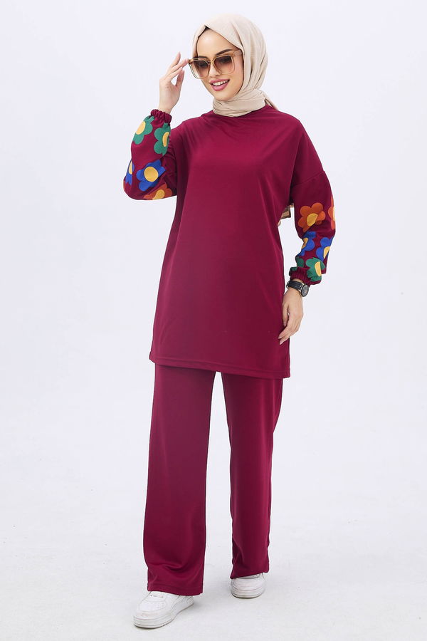 Tunik Pantolon Bordo - 11090