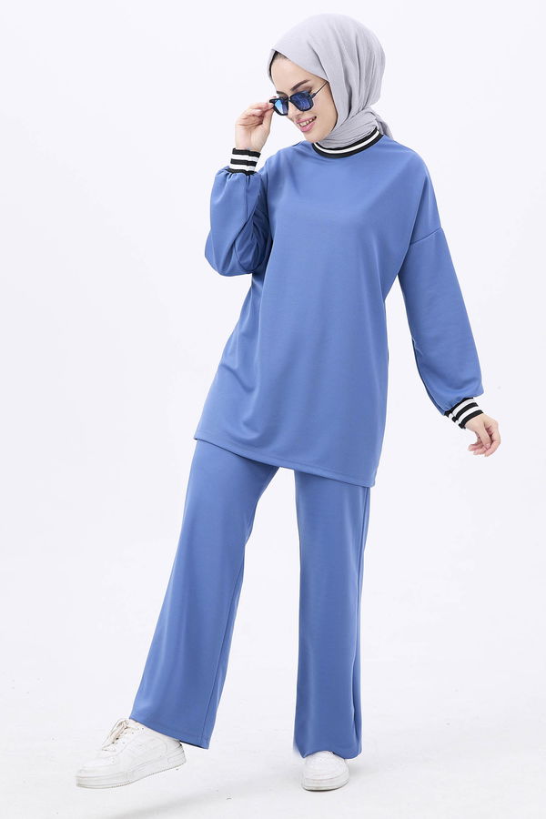 Tunik+Pantolon Mavi - 11204