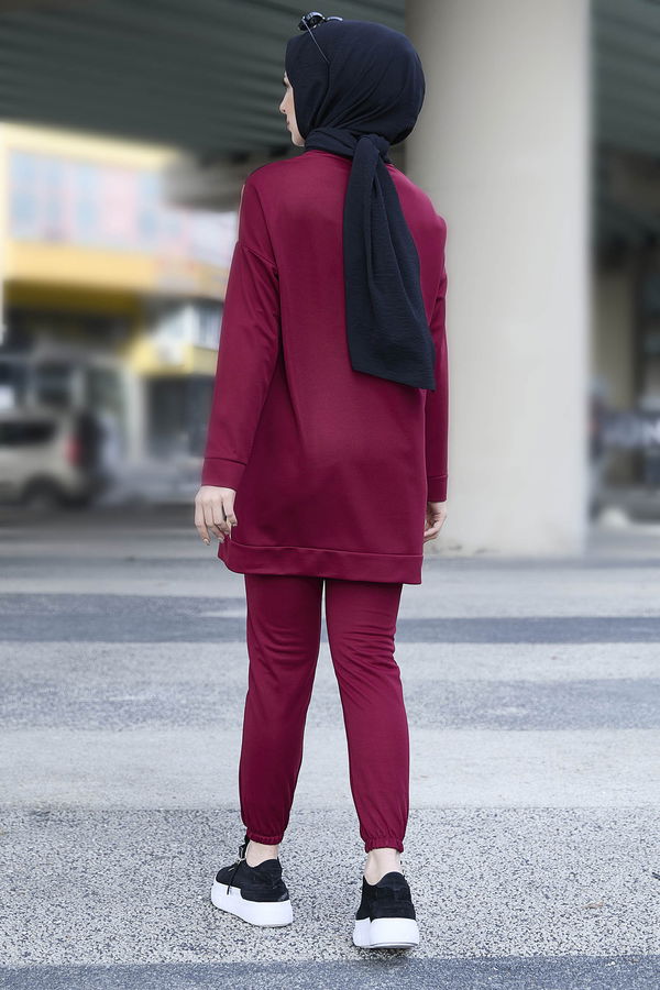 Tunik Pantolon Bordo - 11302