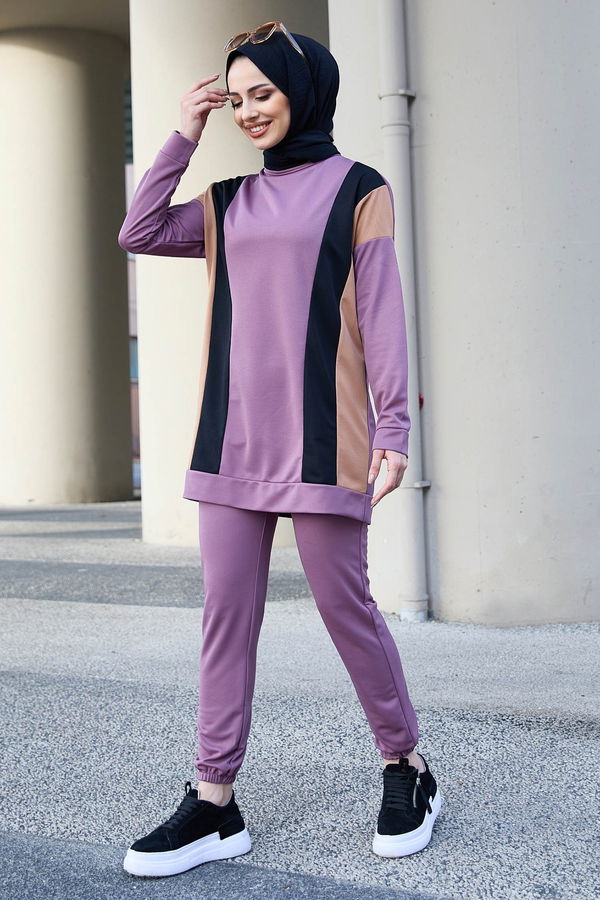 Tunik Pantolon Lila - 11302