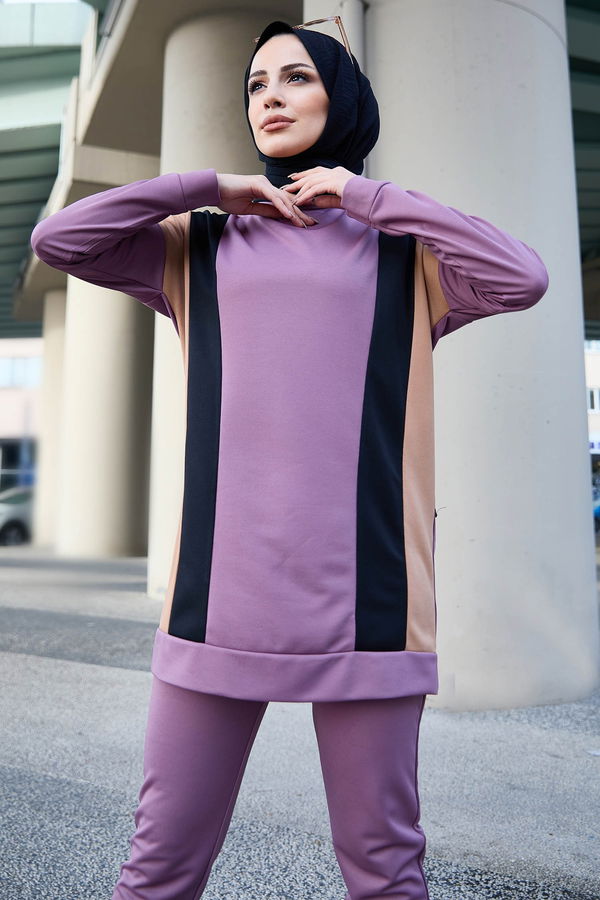Tunik Pantolon Lila - 11302