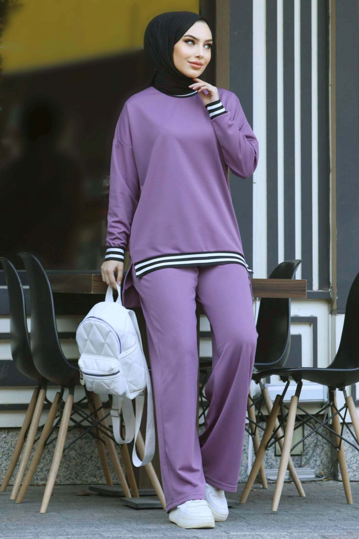 Tunik Pantolon Lila - 11321