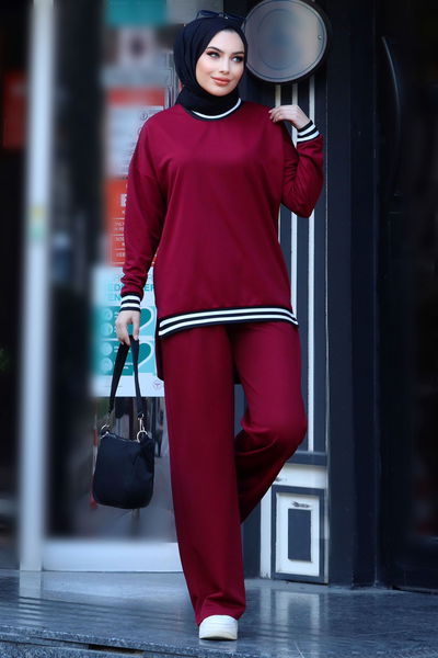 Tunik Pantolon Bordo - 11321