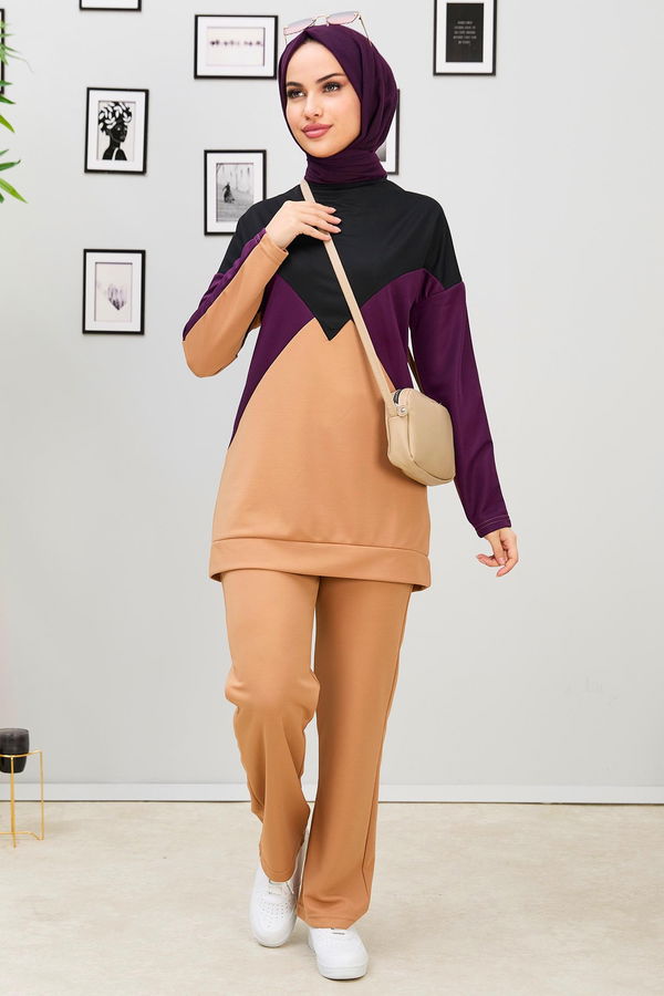 Tunik Pantolon Mor - 11335