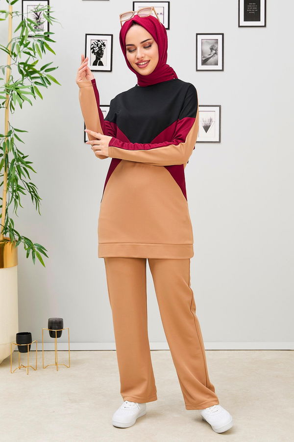 Tunik Pantolon Bordo - 11335