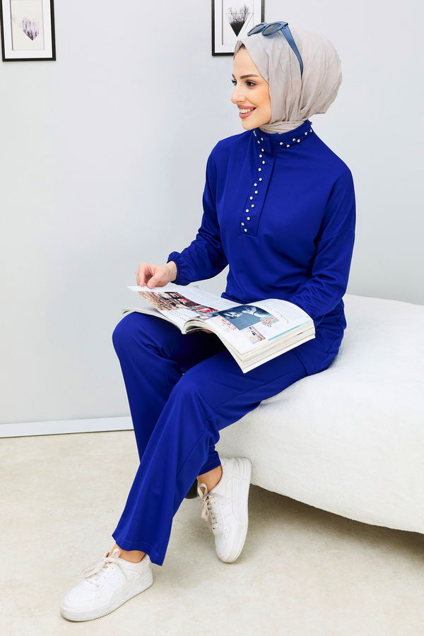Tunik+Pantolon Mavi - 11338 MAVİ