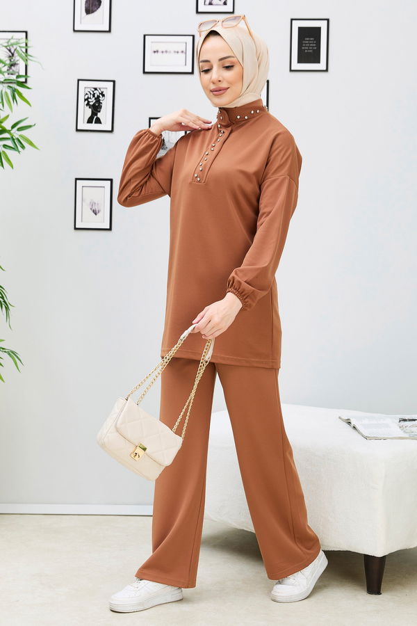 Tunik+Pantolon Taba - 11338